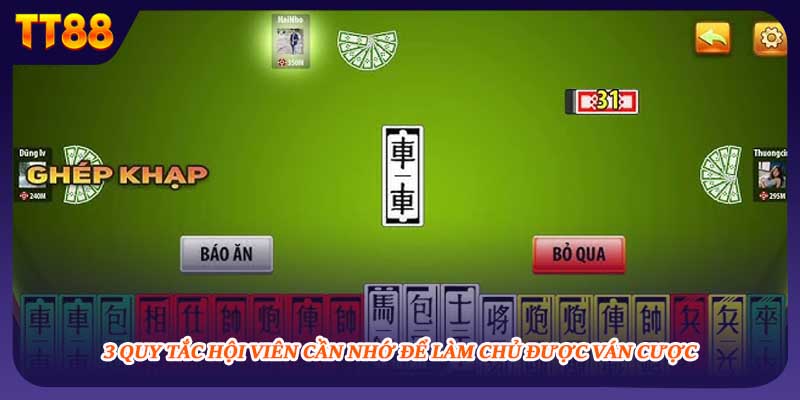 3 quy tắc hội viên cần nhớ để làm chủ được ván cược