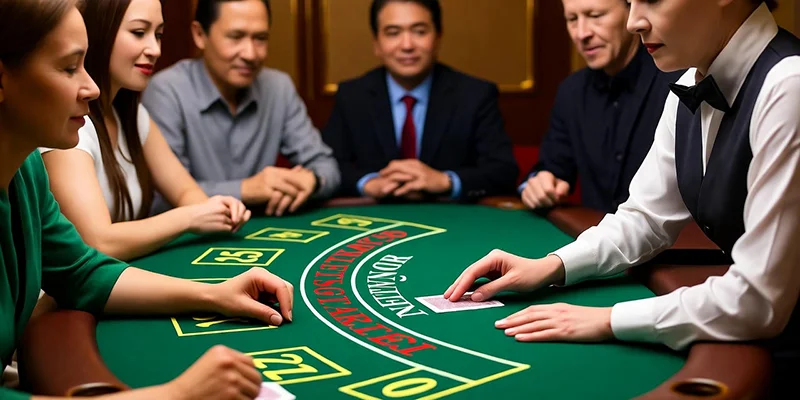 Bàn Blackjack Với Dealer Tại Casino Đồ Sơn
