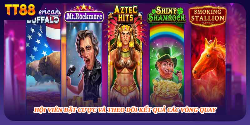Hội viên đặt cược và theo dõi kết quả các vòng quay