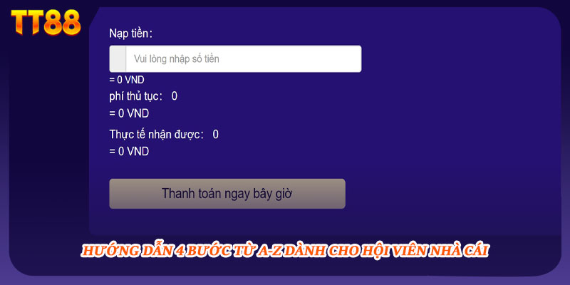 Hướng dẫn 4 bước từ A-Z dành cho hội viên nhà cái