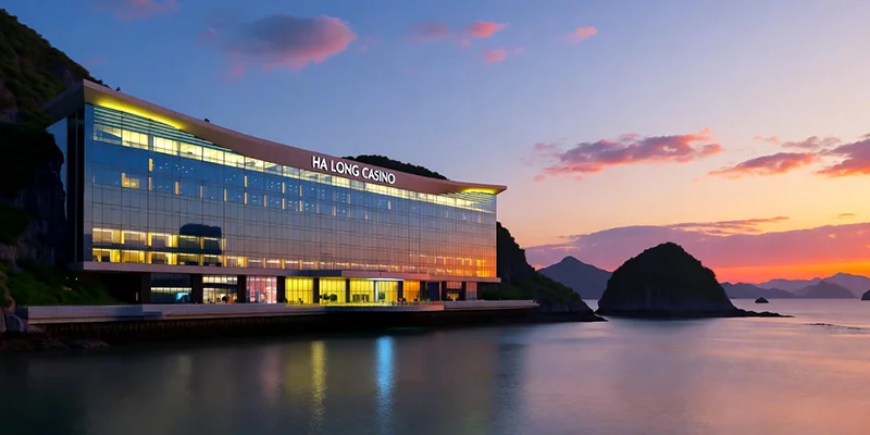 Mặt tiền Casino Hạ Long ven vịnh