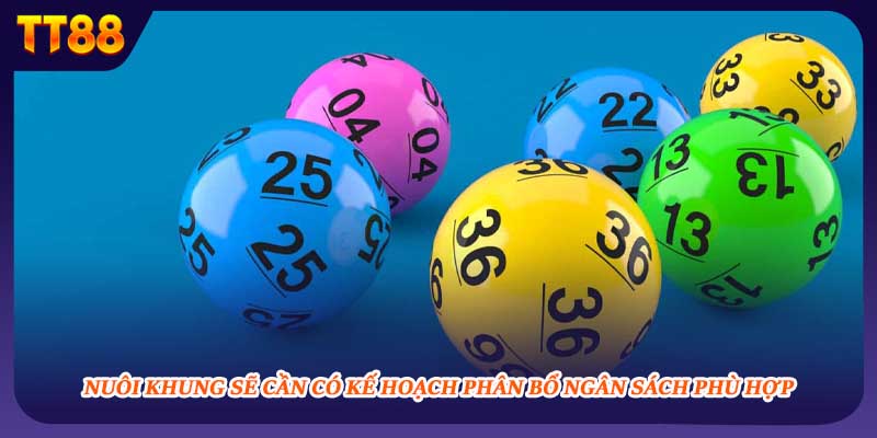 Nuôi khung sẽ cần có kế hoạch phân bổ ngân sách phù hợp