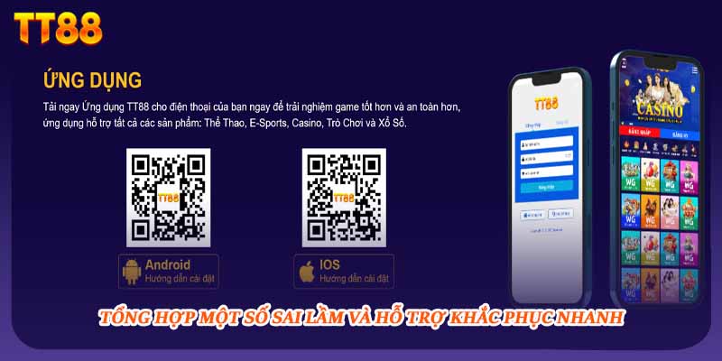 Tổng hợp một số sai lầm và hỗ trợ khắc phục nhanh